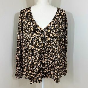 Old Navy Women's‎ V-Neck 3 Button Top Plus Size 2X